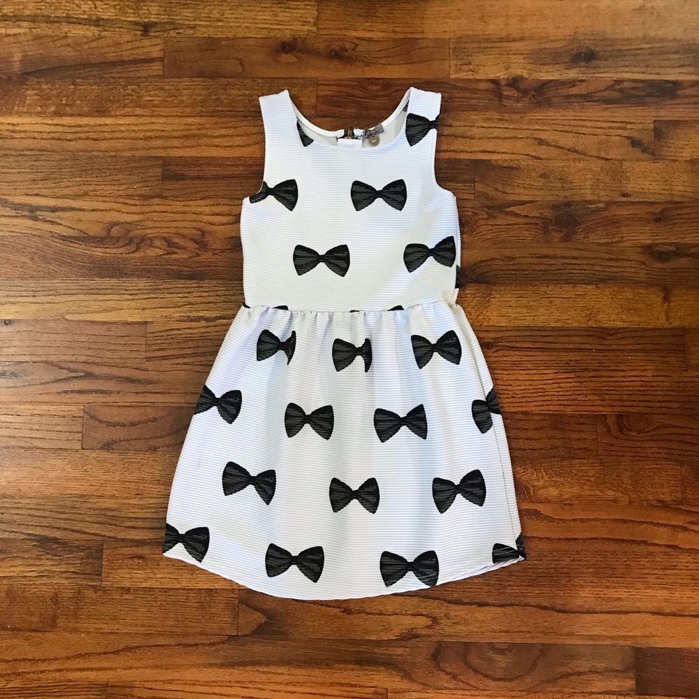 Poof! Girl Elegant Dress Black Ties
Dressy Occassion Church Wedding Party Event